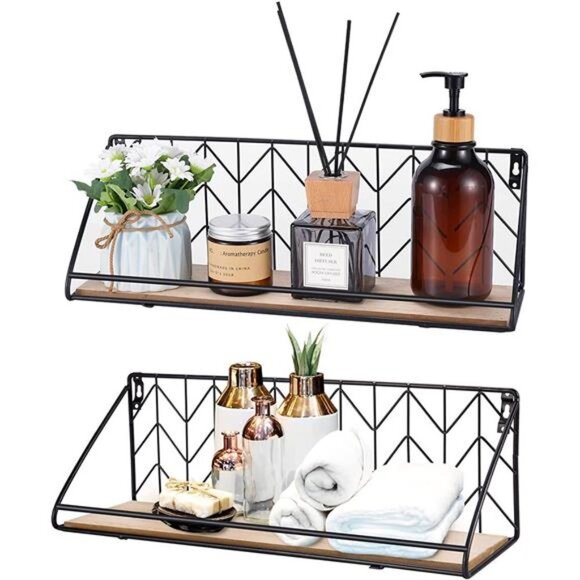 Heavy Duty Floating Shelves for Wall Storage Corner Wall Shelf for Bedroom Wall